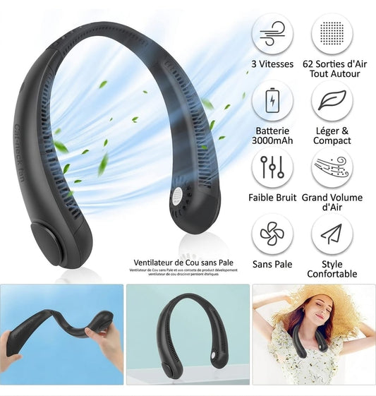 AeroCou - Le Ventilateur de Cou portable Révolutionnaire